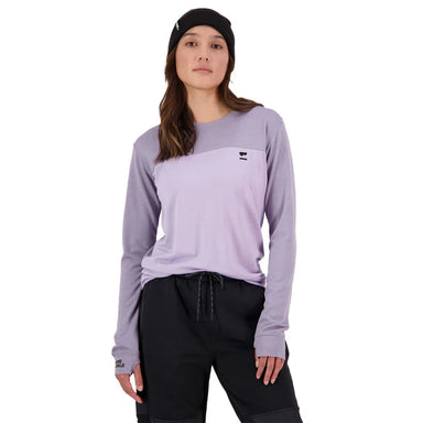 Mons Royale Yotei Merino Long Sleeve Women – Thistle Cloud