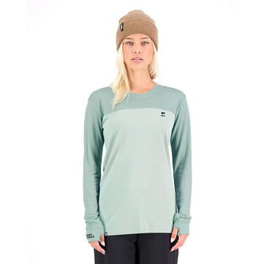Mons Royale Yotei Merino Long Sleeve Women – Glacier / Dew