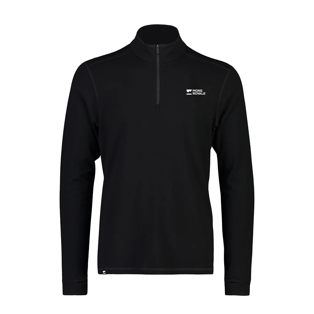MONS ROYALE CASCADE MERINO BASE LAYER 1/4 ZIP LONG SLEEVE