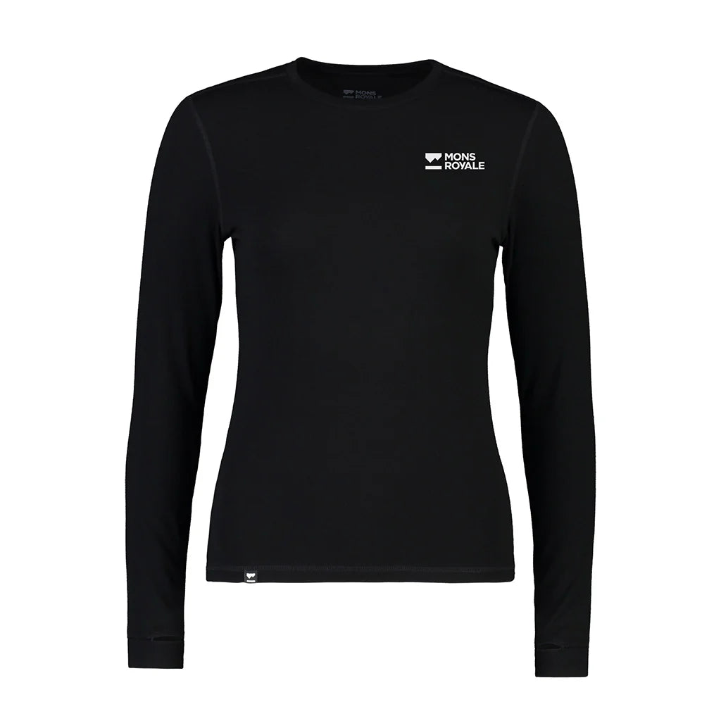 MONS ROYALE CASCADE MERINO BASE LAYER LONG SLEEVE WOMEN