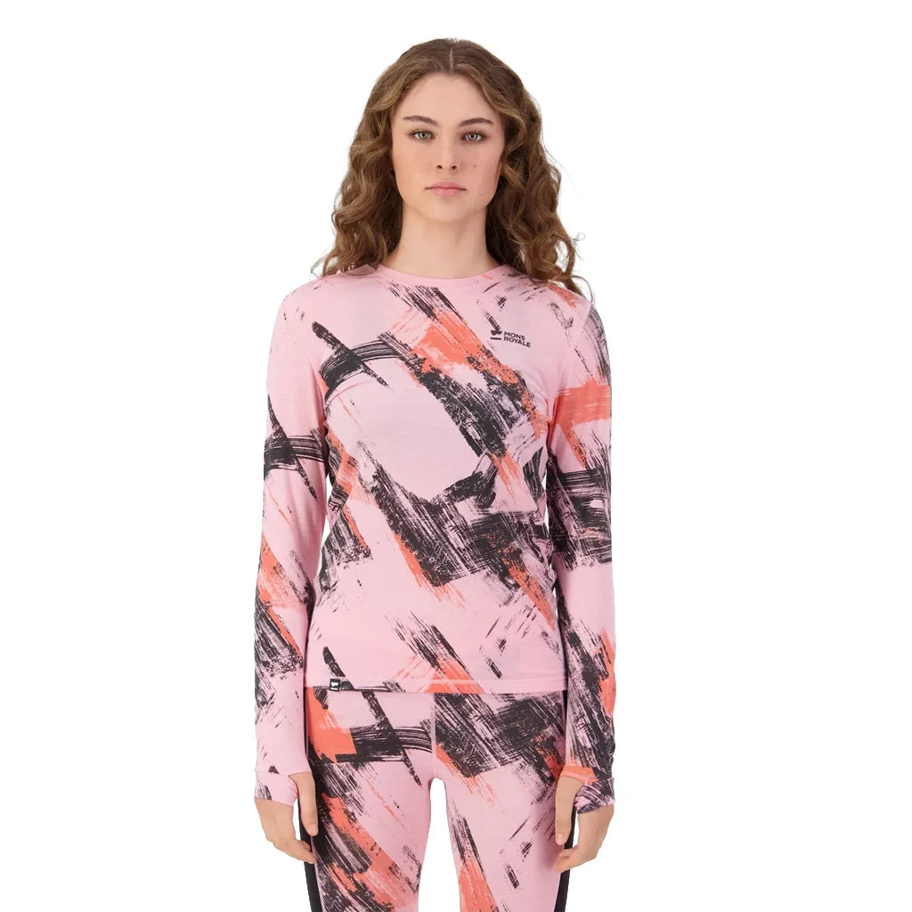 MONS ROYALE CASCADE MERINO BASE LAYER LONG SLEEVE WOMEN