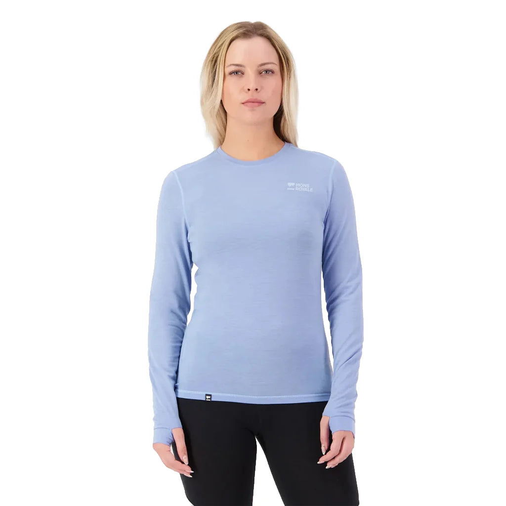 MONS ROYALE CASCADE MERINO BASE LAYER LONG SLEEVE WOMEN