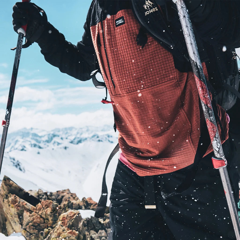 MONS ROYALE OFFGRID MERINO FLEECE 1/2 ZIP LONG SLEEVE