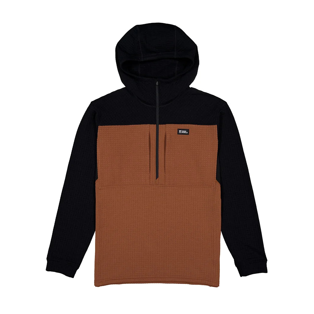 MONS ROYALE OFFGRID MERINO FLEECE 1/2 ZIP LONG SLEEVE