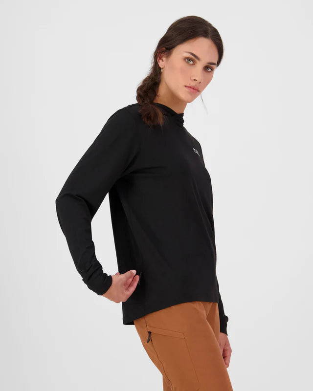 Mons Royale Pivot Merino Long Sleeve Hood