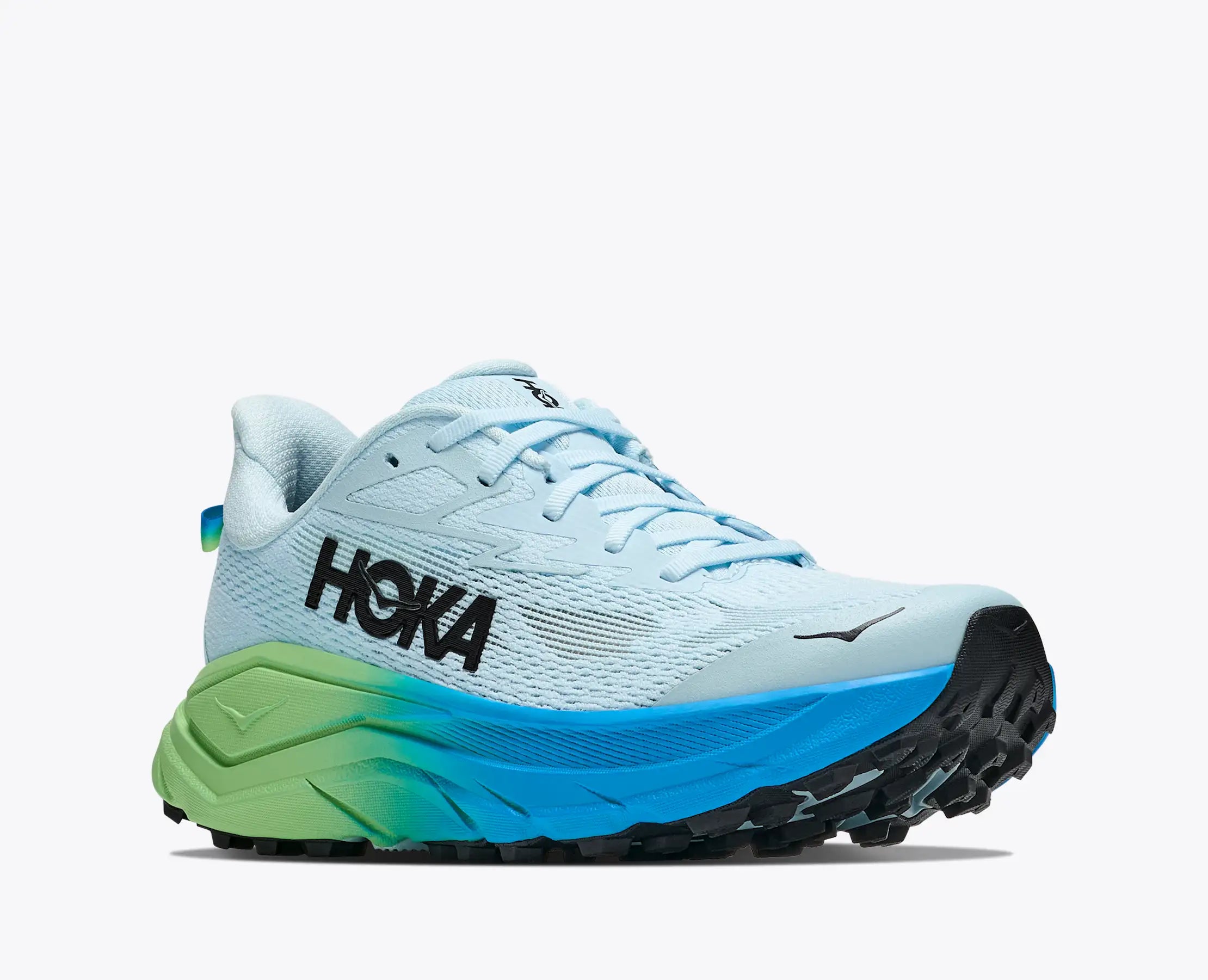 Hoka Challenger 8 - Dame - Glimmering Blue / Tart Apple
