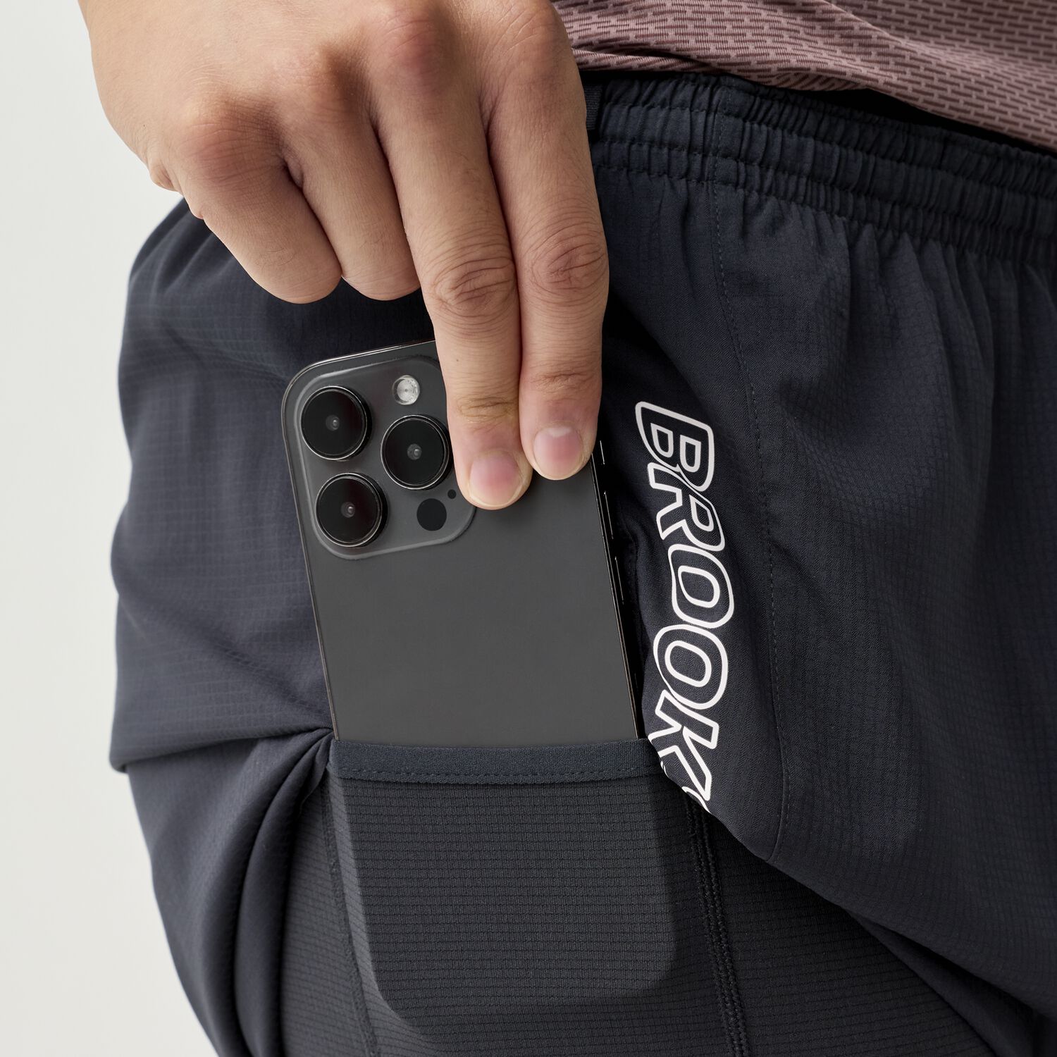 Brooks Cascadia 2-in-1 Short - Herre - Black