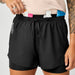 Brooks Cascadia 2-in-1 Short - Dame - Black