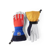 Hestra Army Leather Heli Ski 5-Finger Light red Multi