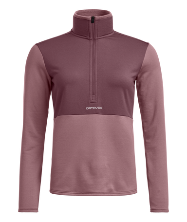 ORTOVOX FLEECE LIGHT ZIP NECK W – Dusk Rose