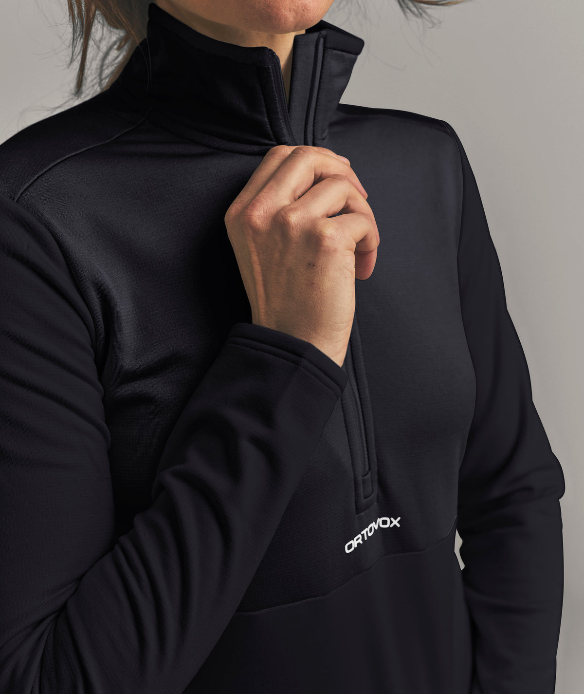 ORTOVOX FLEECE LIGHT ZIP NECK W