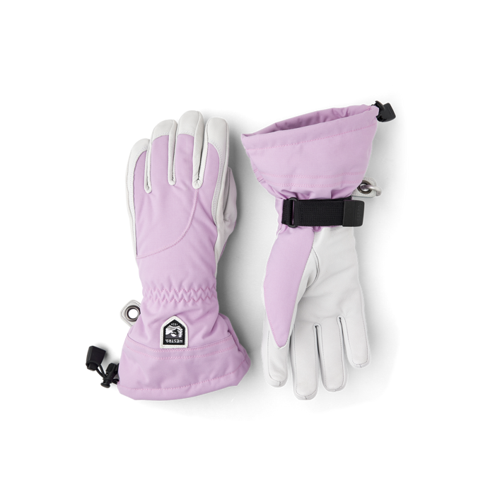 Hestra Heli Ski Female 5-Finger Syringa / Offwhite