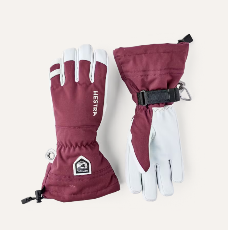 Army Leather Heli Ski Jr. Mitt - Black | Hestra Gloves Army Leather Heli Ski Jr. Mitt - Black | Hestra Gloves