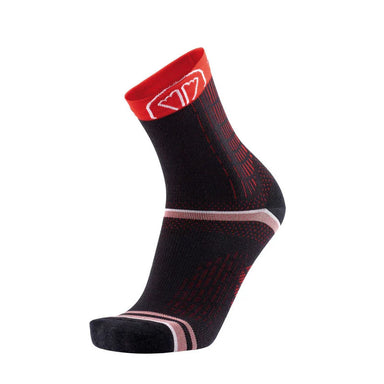 SIDAS WINTER RUN SOCKS – BLACK/RED (UNISEX)